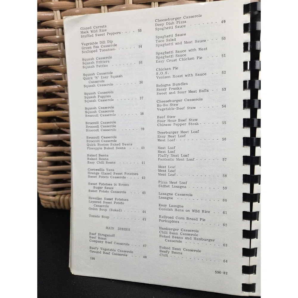 Love Joy United Methodist Church Cookbook Recile Book 1982 Troy, NC